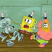Restraining SpongeBob
