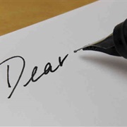 Written a Letter (By Hand)