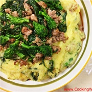 Polenta With Broccoli and Sausage