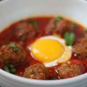 Moroccan Meatball and Egg Tagine