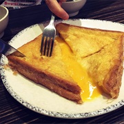 Toast and Egg Yolk