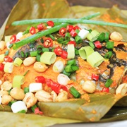 Pepes Tempoyak / Fermented Durian Paste Pepes