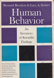 Human Behavior: An Inventory of Scientific Findings (Bernard Berelson)