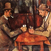 "The Card Players" Paul Cezanne in Paris, France