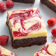 Raspberry and White Chocolate Brownie