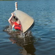 Flipped a Canoe