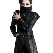 Punkrave Vampire Long Collar Trench Coat