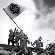 Storm Troopers Raise the Flag