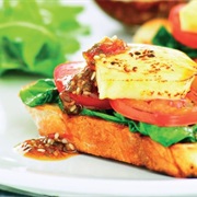 Halloumi and Bruschetta