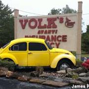 Joplin Missouri Volkswagen Beetle Hydrant Crash