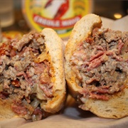 Trainwreck Sandwich From Beck's Cajun Cafe