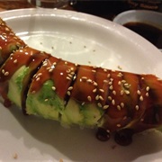 Caterpillar Roll With Eel Sauce