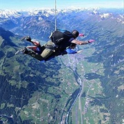 Go Skydiving Over the Swiss Alps