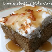 Caramel Apple Poke Cake