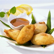 Banana Fritters in Syrup