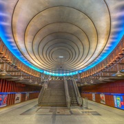 Metro Station Plac Wilsona, Warsaw, Poland