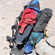 Zu Viel in Den Rucksack Gepackt