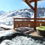 Stay in a Chalet in a Village in the Snow