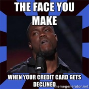 Declined Credit Card