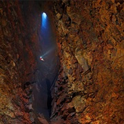 Climbing Inside Thrihnukagigur Volcano, Iceland