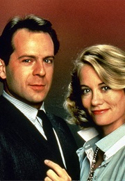 Bruce Willis and Cybill Shepherd in Moonlighting (1985)