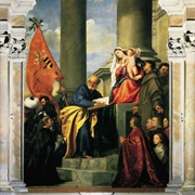 Titian: Pesaro Madonna (Madonna Di Ca' Pesaro) (1519-1526) Santa Maria Gloriosa Dei Frari, Venice
