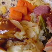 Jiggs Dinner With Figgy Duff