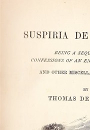 Suspiria Profundis (Thomas De Quincey)