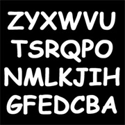 Tell the Abc's Backward