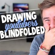 Blindfolded YouTuber Drawing