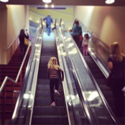Run Up a 'Down' Escalator