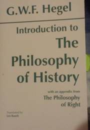 Introduction to the Philosophy of History (G.W.F. Hegel)