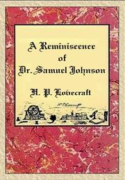 A Reminiscence of Dr. Samuel Johnson