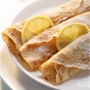 Pancakes With Lemon and Sugar