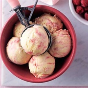 Raspberry Rose Shortbread Ice Cream