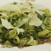 Pasta Met Snijbonen, Courgette En Salsa Verde