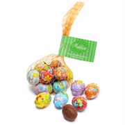 Foiled Chocolate Eggs in Mesh Bag