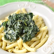 Pasta. With Spinach