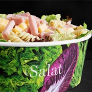 Pasta Salad With Cheese and Ham