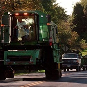 Gotten Stuck Behind a Tractor on the Road