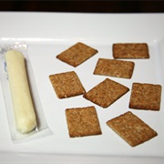 Grain Crackers With Mozzarella Cheese Stick