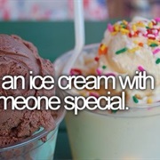 Share an Ice Cream With Someone Special