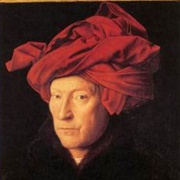 Jan Van Eyck: Portrait of a Man (Portrait of a Man in a Red Turban) (1433) National Gallery, London