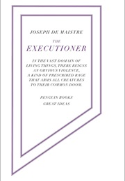 The Executioner (Joseph De Maistre)