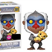 Rafiki With Simba Flocked
