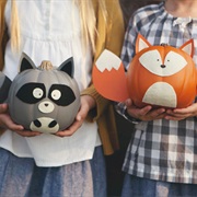 Painted Pumpkin Figures