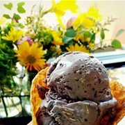 Blueberry Goat Cheese Ice Cream