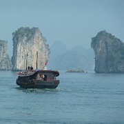 Boat Trip Through Halong Bay, Vietnam