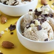 Almond Butter Frozen Yogurt