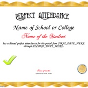 Perfect Attendance Record